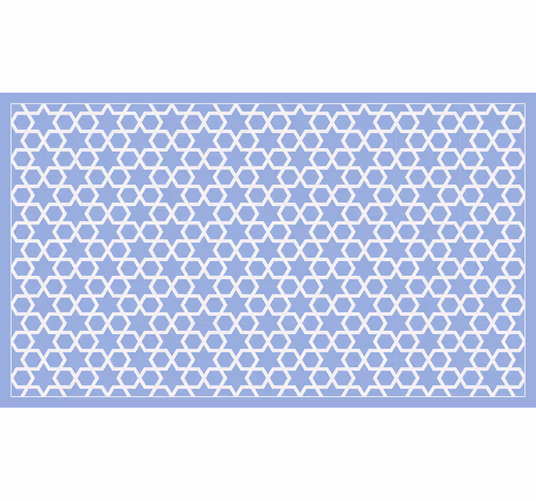 Estore de rolo casa de banho padrão árabe azul claro - TenStickers