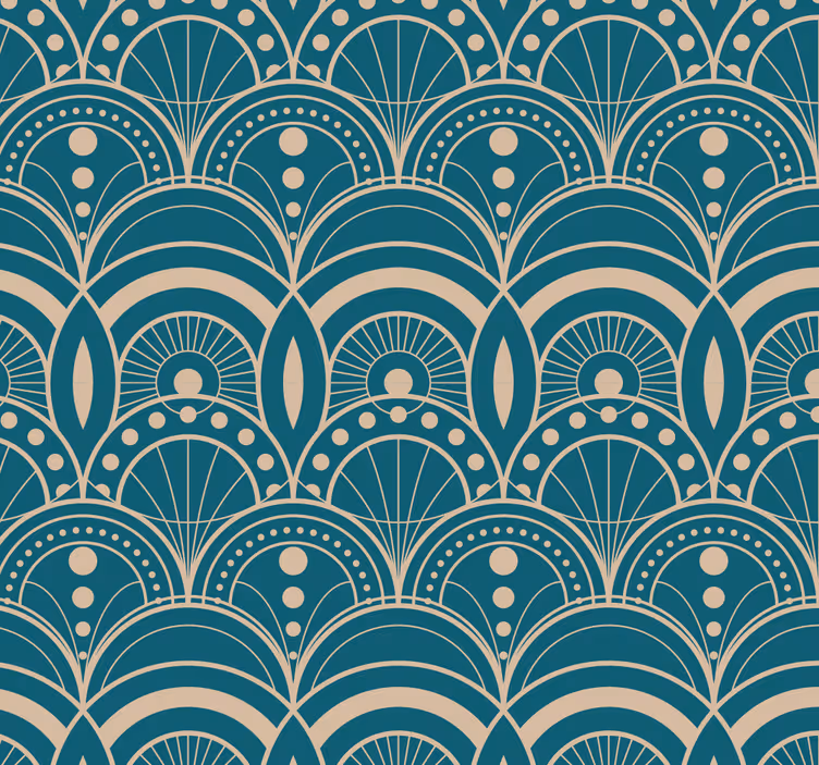 Estores de rolo clássicos papel de parede art déco vintage - TenStickers