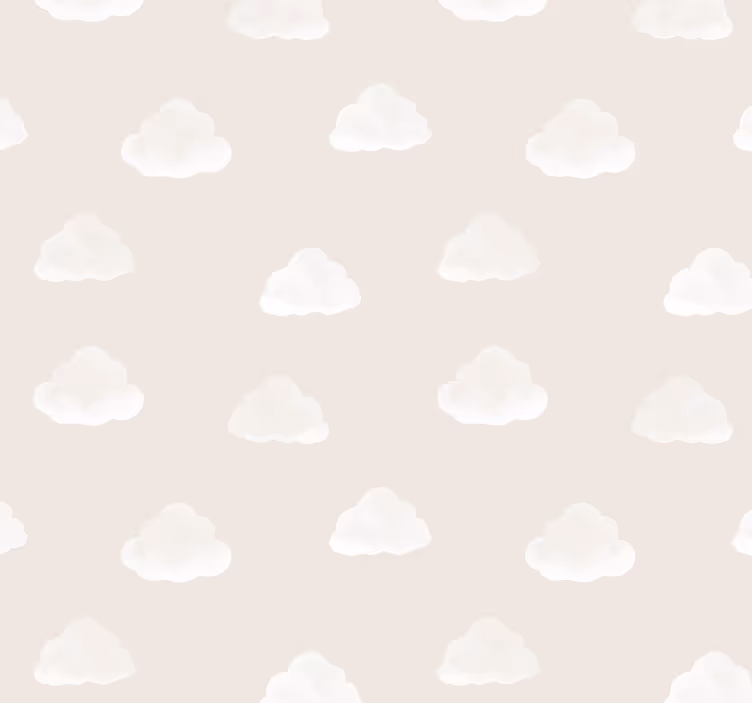 Estore de rolo quarto de bebé padrão nuvens bege - TenStickers