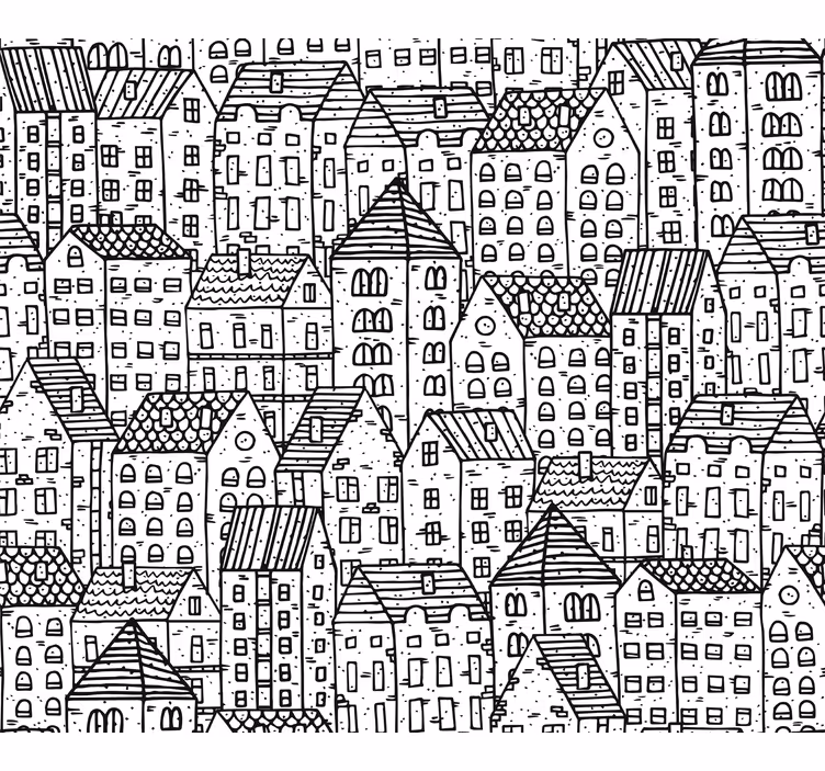 Estore de rolo quarto de bebé casas de brincar - TenStickers