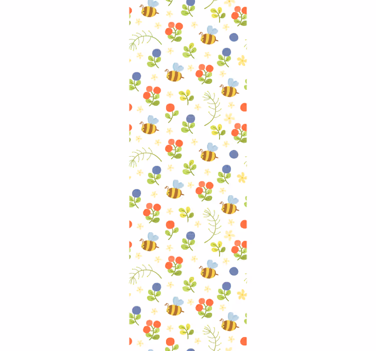 Estore de rolo quarto de bebé com design de abelhas fofas - TenStickers