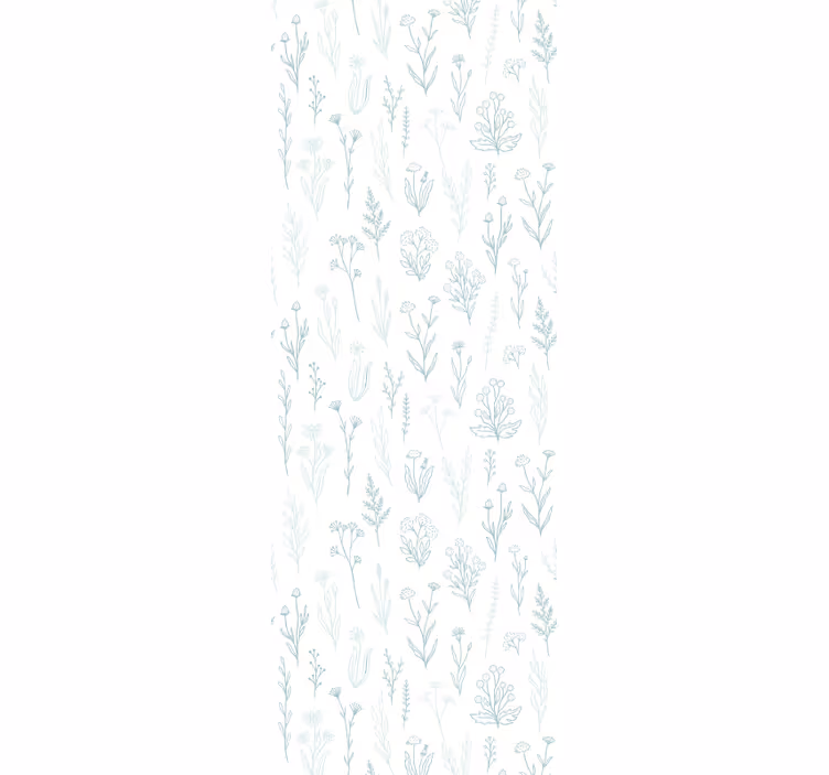 Estore de rolo para corredores flor em fundo branco - TenStickers