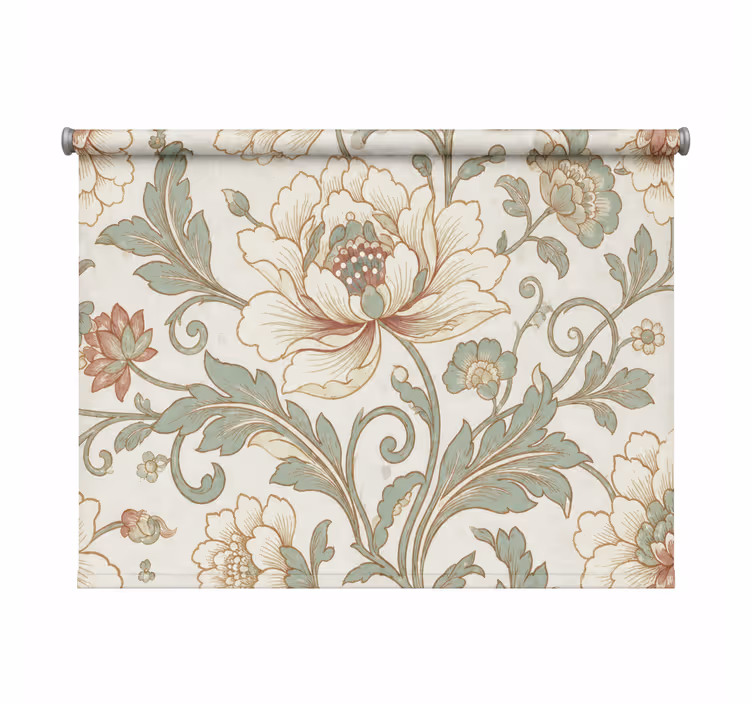 Estore de rolo casa de banho motivo floral - TenStickers