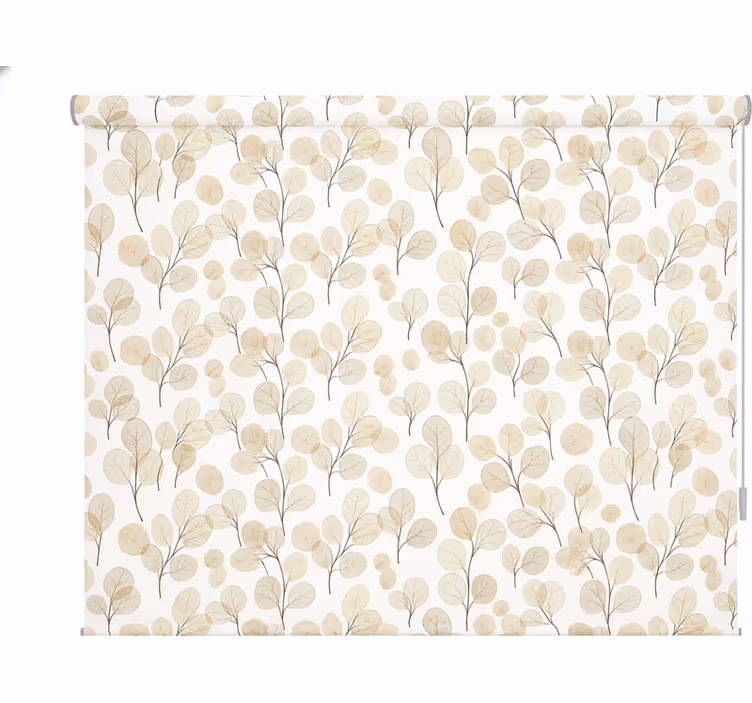 Estore de rolo casa de banho folhas marrons - TenStickers