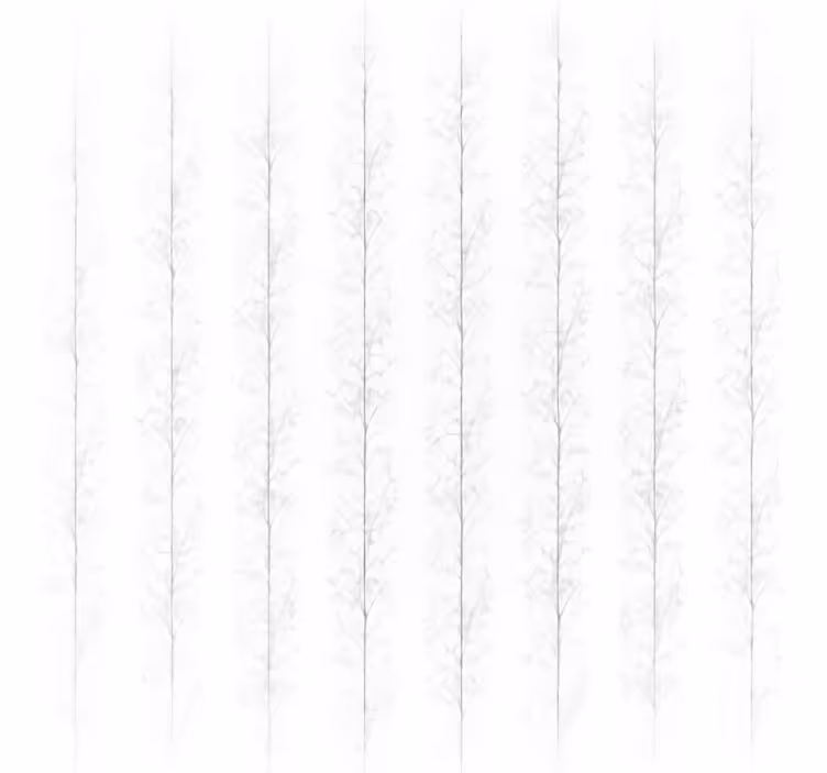 Estore de rolo branco Árvores de tela - TenStickers