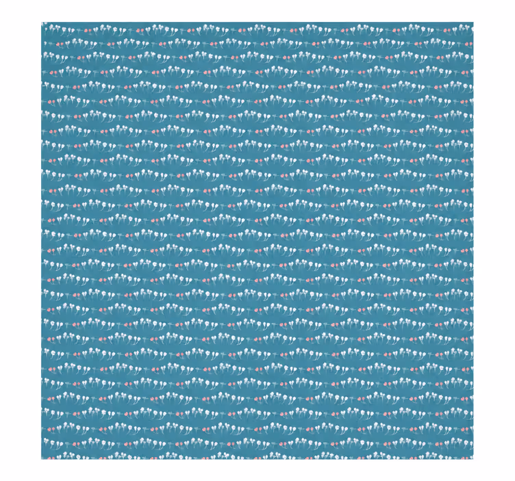 Estore de rolo azul com padrão de bandeiras - TenStickers