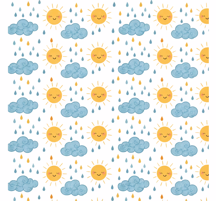 Estore de rolo casa de banho largura 300 padrão feliz - TenStickers