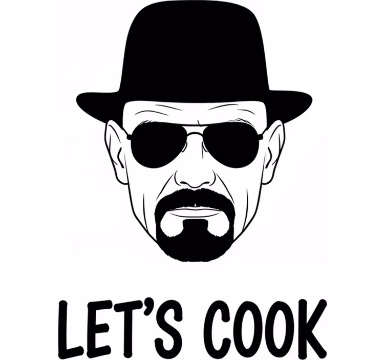 Estore de rolo de séries e filmes heisenberg vamos cozinhar - TenStickers