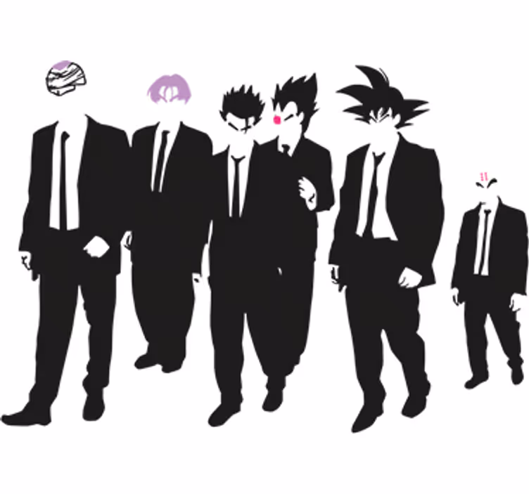 Estore de rolo de super-heróis vinil decorativo cães dragão - TenStickers