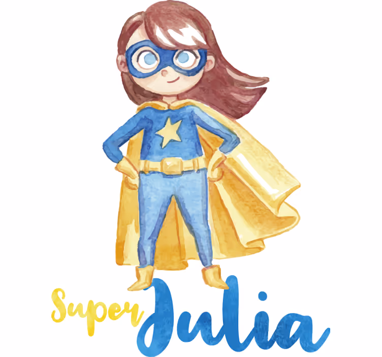 Estore de rolo de super-heróis personalizadas para meninas - TenStickers