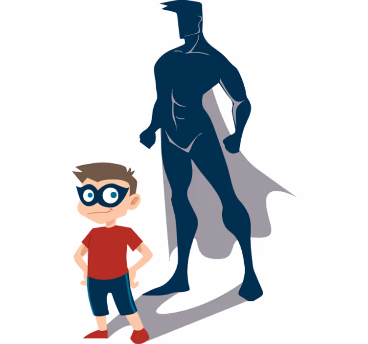 Estore de rolo de super-heróis vinil de menino super-herói - TenStickers