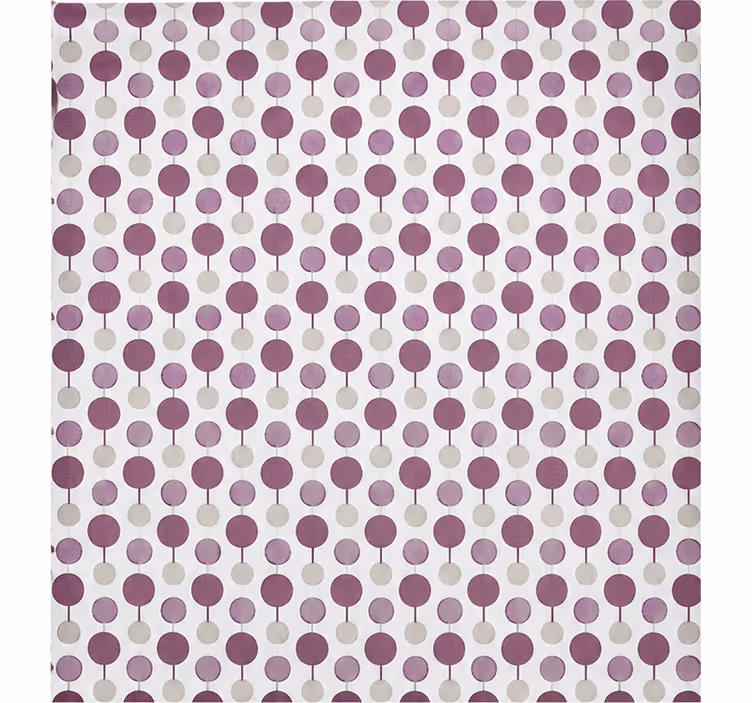 Estore de rolo roxo com padrão de círculos conectados - TenStickers