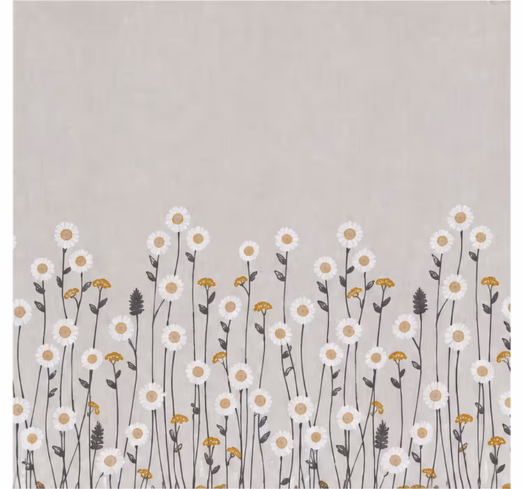 Estore de rolo florais cortina escandinava blackout - TenStickers