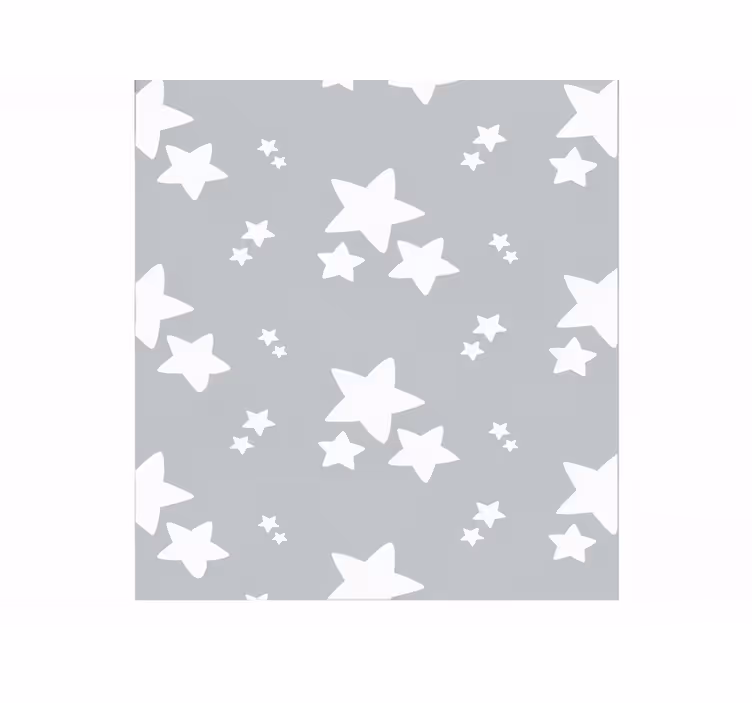 Estore de rolo cinzento padrão simples de estrelas - TenStickers
