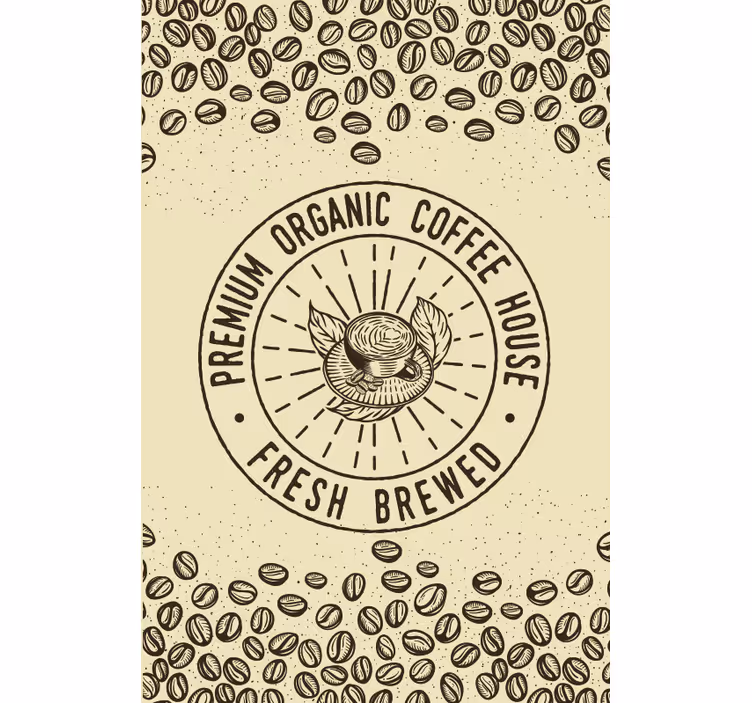 Estore de rolo para cozinha cafeteria orgânica premium - TenStickers