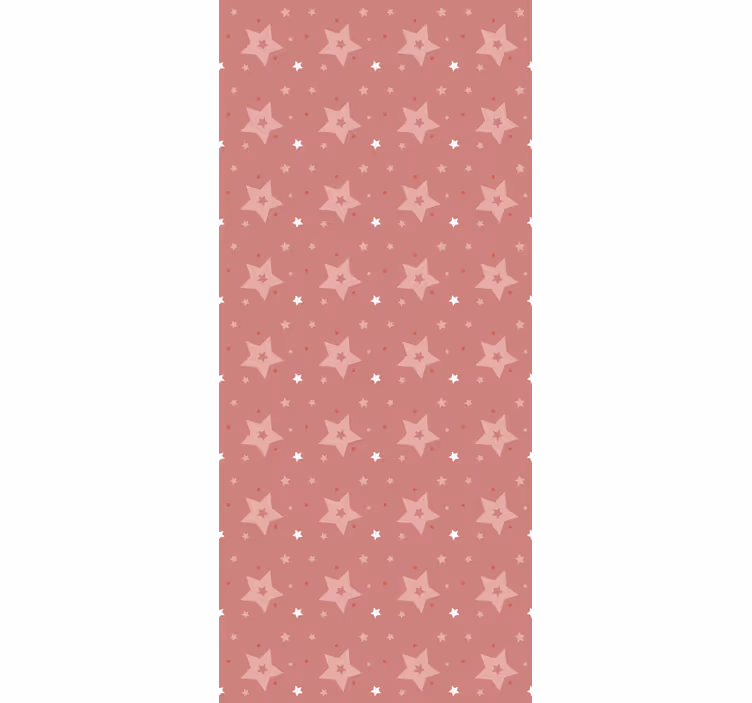 Estrelas brancas e rosa cego nórdico - TenStickers