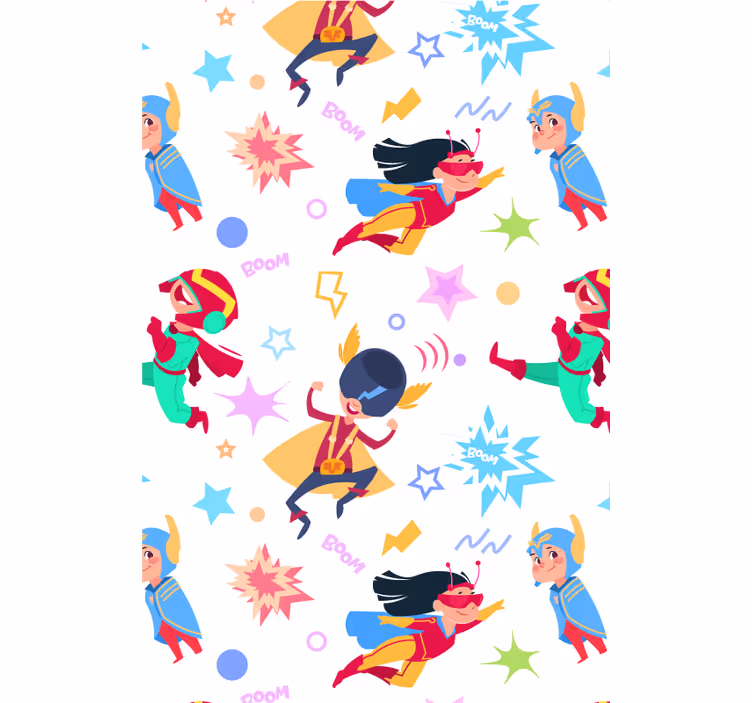 Supermulher padrão super-heroína cega - TenStickers