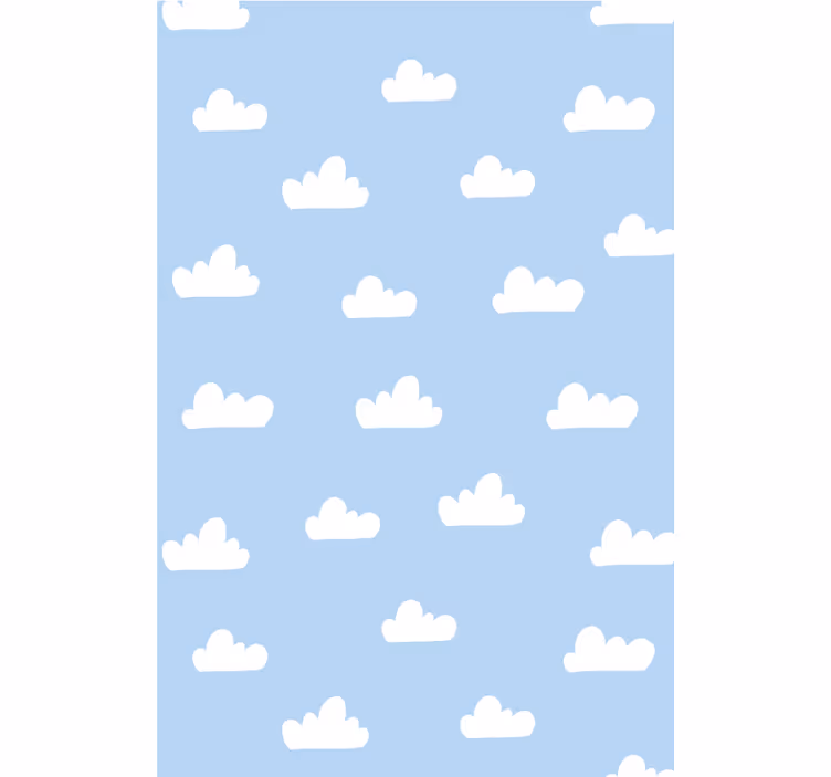 Cortina de rolo nuvem céu azul - TenStickers