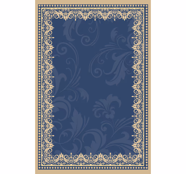 Cortina de rolo original com borda floral - TenStickers