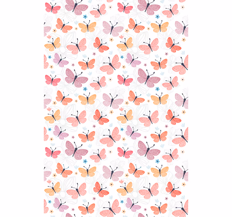 Estore de rolo de borboletas padrão de borboleta - TenStickers
