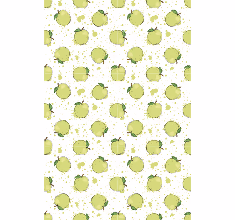 Estore de rolo frutas e verduras matriz de maçã verde - TenStickers