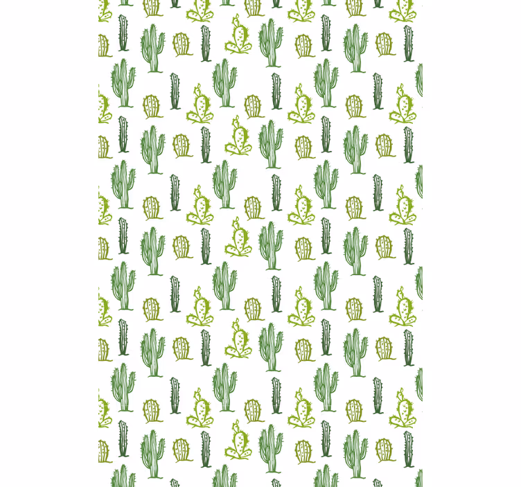 Estores de rolo de cactos padrão verde - TenStickers