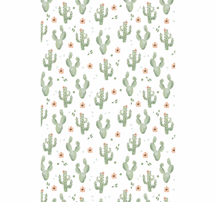 Estores de rolo de cactos padrão floral - TenStickers