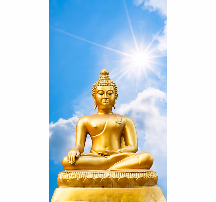 Estor azul buda zen ensolarado - TenStickers