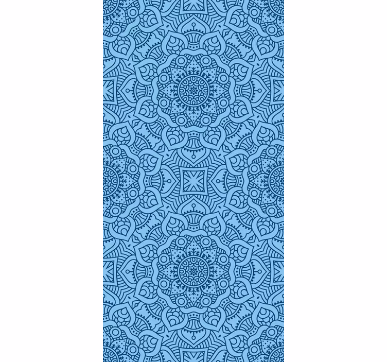 Azul mandala zen tema cego - TenStickers