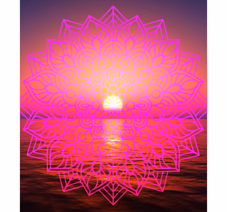 Estore ensolarado mandala zen na sala - TenStickers
