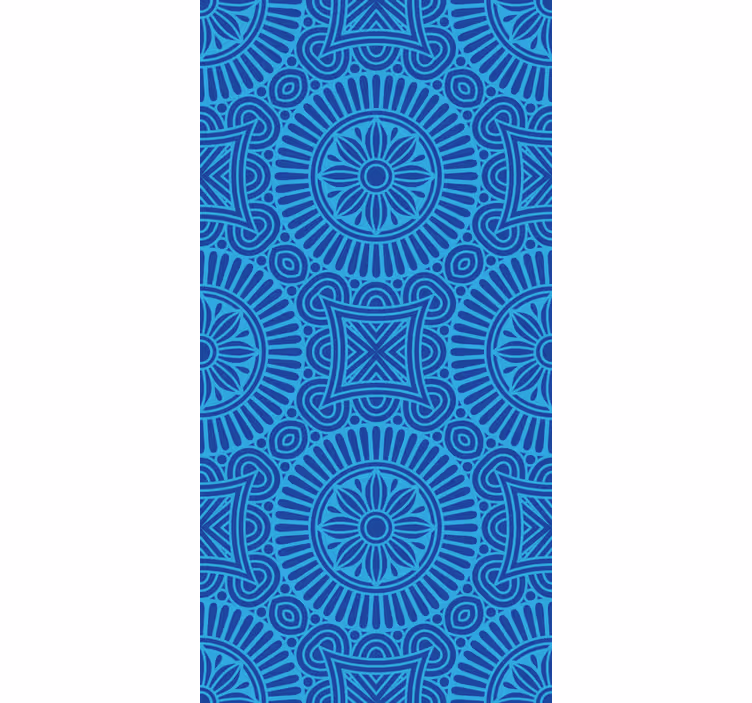 Mandala azul tons zen cego - TenStickers