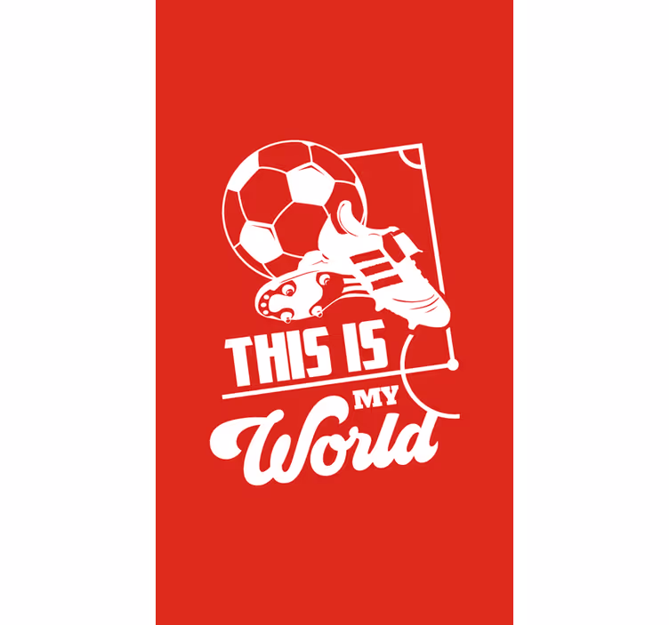 Este é o meu futebol mundial cego - TenStickers