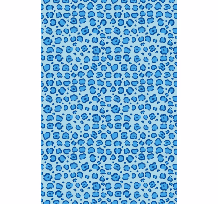 Estampa de leopardo azul vários animais cegos - TenStickers