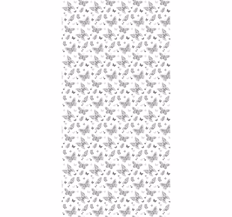 Estore de rolo borboleta padrão cinza - TenStickers