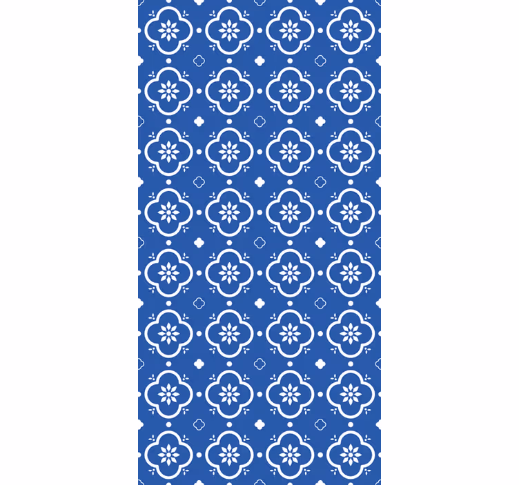 Estor padrão geométrico floral - TenStickers