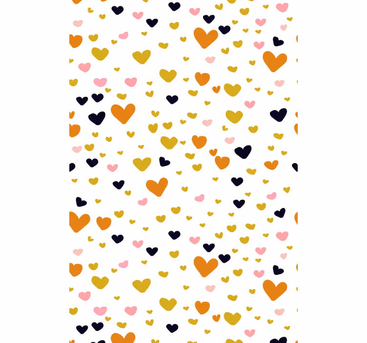 Estore de rolo romântico sombra estampada de coração - TenStickers
