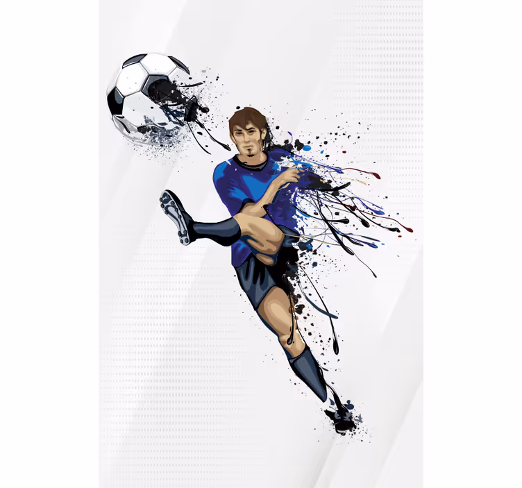 Estore de rolo de desportos chute de ação - TenStickers
