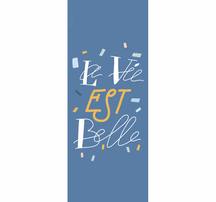 Elegante estor de texto para quarto principal - TenStickers