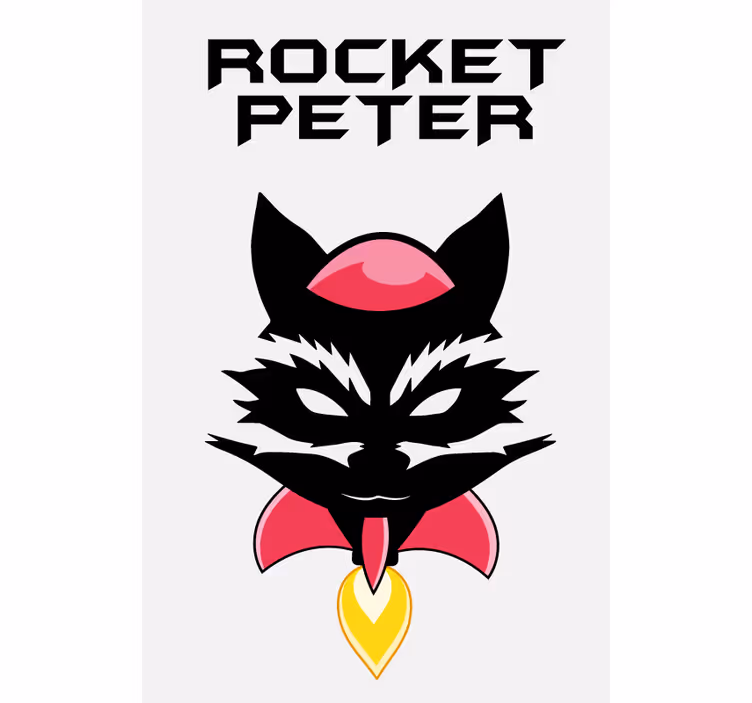 Estore de rolo personalizável rosto de personagem brincalhão - TenStickers