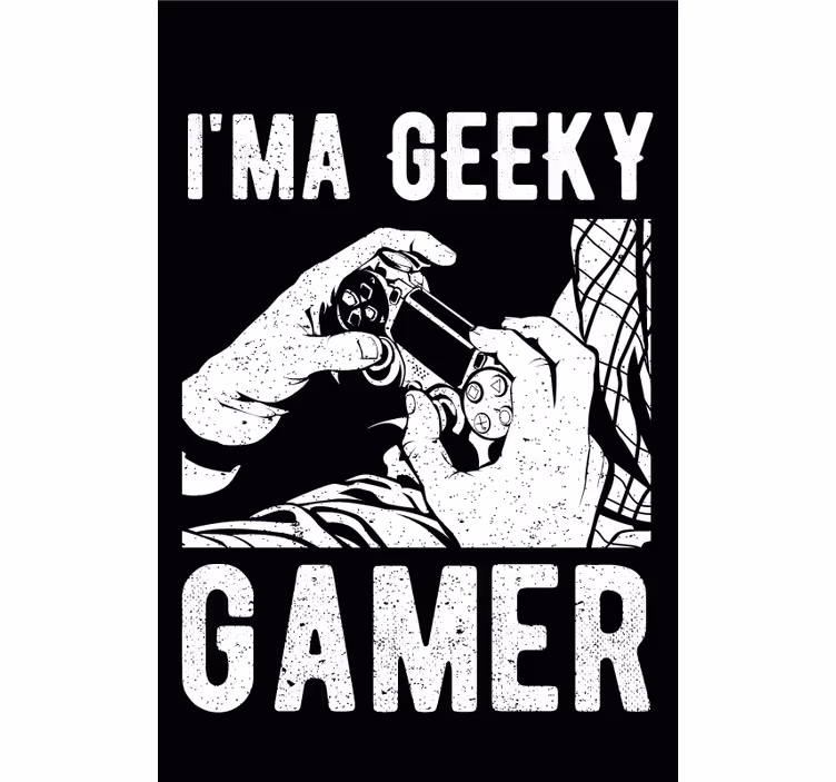 Cortina de rolo preta para jogador geeky - TenStickers