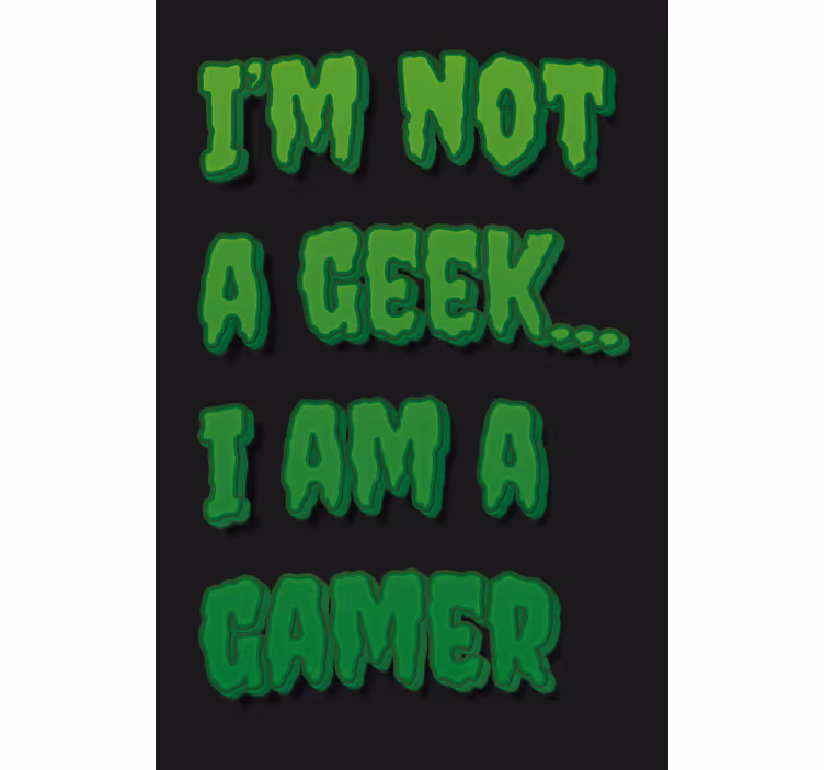 Estore de rolo com frases declaração de identidade gamer - TenStickers