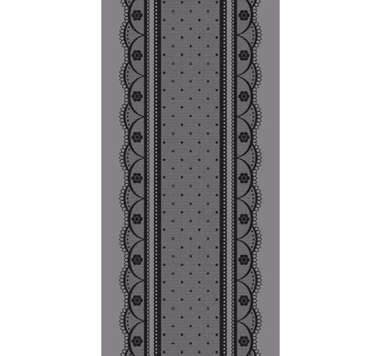 Estore de rolo elegantes detalhe do padrão de renda - TenStickers