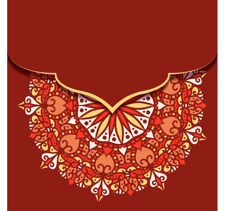 estor luxuosa mandala colorida para sala de estar - TenStickers