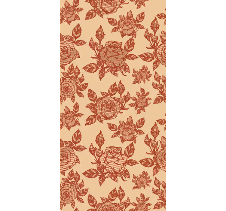 Cortina de sala de estar em renda rosa - TenStickers