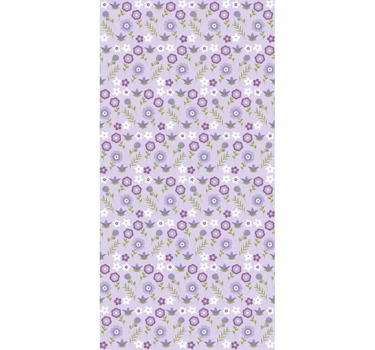 Estore de rolo florais harmonia de padrão floral - TenStickers