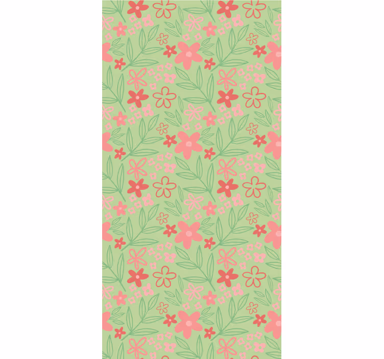 Estore de rolo flores e plantas tema floral encantador - TenStickers