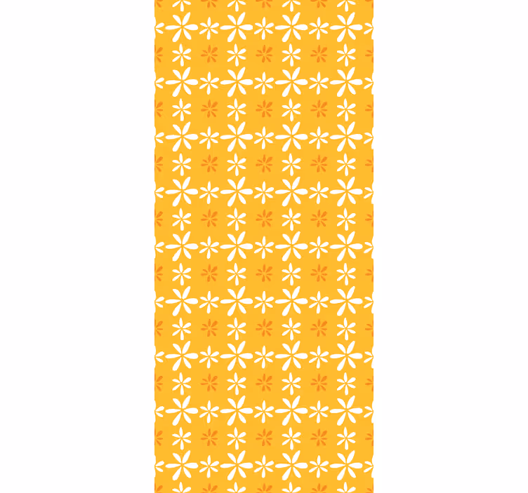 Estore de rolo flores e plantas padrão floral do sol - TenStickers
