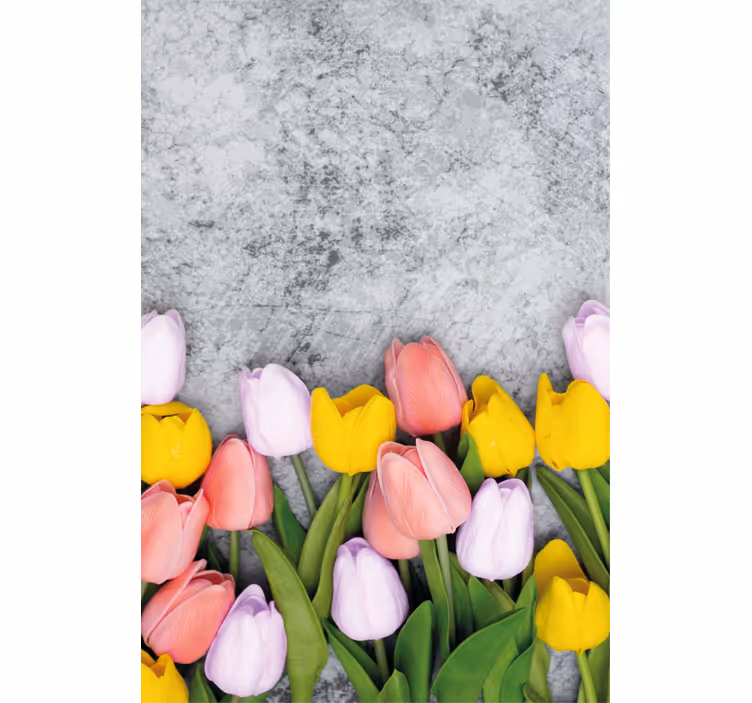 Estore de rolo flores e plantas flor de tulipa vibrante - TenStickers