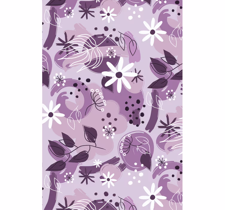Flor roxa diferente cega - TenStickers