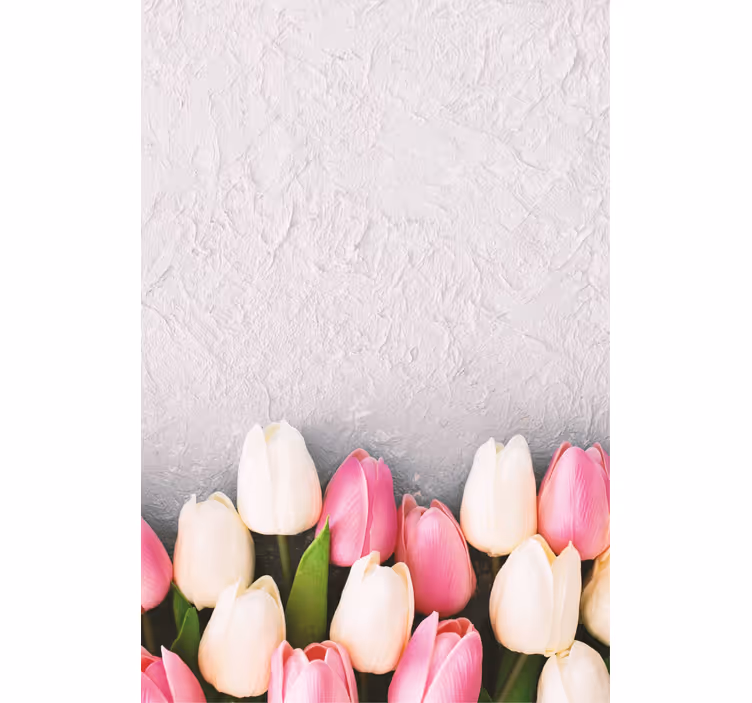 Estore de rolo flores e plantas arranjo de tulipas - TenStickers